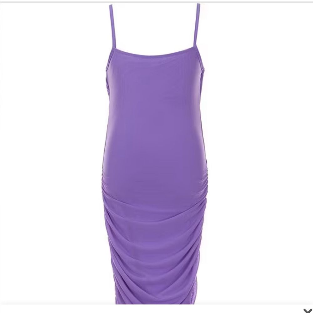 KatieJ NYC Abby Mesh Ruched Bodycon Dress NWT